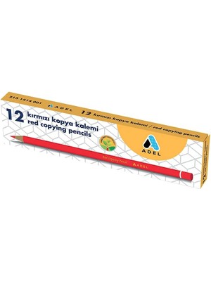 Karokstore Kırmızı Kopya Boya Kalemi, 12’li Set, Parlak Renk, Kolay Açılır, Dayanıklı Gövde, Okul ve Ofis Için Uygun