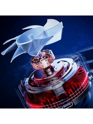 Karokstore Manyetik Cep Telefonu Soğutucu Fan Rgb Radyatör Soğutucu, Oyun Için Soğutma Fanı, Kablolu, IPhone 12,13 ve 14 Serisi ile Uyumlu Magsafe, Akıllı Telefon/tablet Için