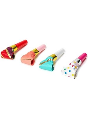 Karokstore - Doğum Günü Kutlaması, 1 Çelenk, 1 Taç, 4 Trompet, 5 Balon Balonu, Balon Şişirmek Için Pipet