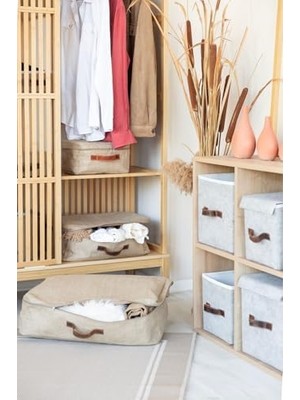 Karokstore Büyük Boy Jüt Altı Yastık Yorgan Kazak Hurcu 60 x 18 x 45 cm