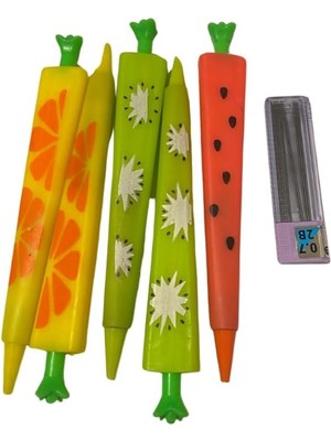 Karokstore Havuç Kurşun Kalem 5 Adet 0.7 Uç Hediyeli