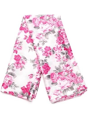 Karokstore Pembe Çiçekli Leke Tutmaz Masa Örtüsü