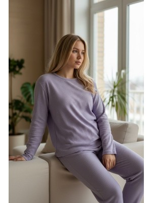 North Stand Fitilli Interlok Kumaş Rahat Pamuklu Pijama Takımı