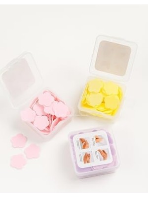 Karokstore 3’lü Mini Sihirli Kağıt Sabun Kutusu Toplam 300 Adet Pratik Tek Kullanımlık Cep Tipi Kağıt Sabun Hijyenik Seyahat Sabunu El Temizlik Tableti Kamp Ofis Araç Çantası Için