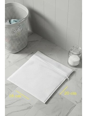 Karokstore Paris Çorap Yıkama Filesi Torbası 20X18 cm Ayakkabı Terlik Yıkama Filesi