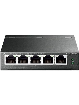 Karokstore TL-SG105PE, 5-Port Gigabit Easy Smart Switch With 4-Port Poe+
