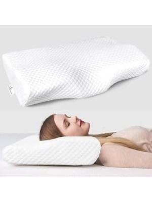 Karokstore Whiteblanco Helen Ortopedik Yastık Visco Yastık Boyun Yastığı Ortopedik Boyun Yastığı