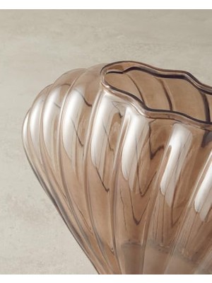 Karokstore Shell Cam Vazo Kahverengi