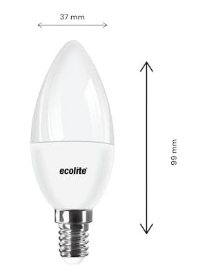 Karokstore 8.5W LED Mum Ampul – E14 Duy, 810 Lümen, 3000K Sarı Işık, 60W Eşdeğer, 3’lü Paket, Opal Dekoratif Ampul, Dimmer Uyumlu Değil,%86 Enerji Tasarrufu, 99X37 mm (Sarı)