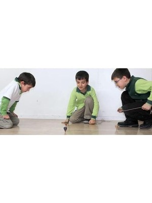 Karokstore Nostaljik Ahşap Oyuncak Topaç 5li Demet