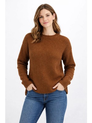 Modaplaza Kadın Bisiklet Yaka Kazak ZT01