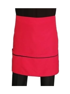 Karokstore Cepli Önlük Biyeli Kısa Belden Kırmızı