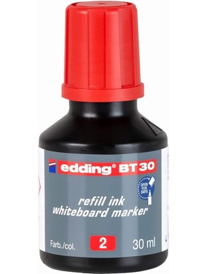 Edding Bt 30 Beyaz Yazı Tahtası Kalemi Yedek Mürekkebi - Kırmızı - 30ML