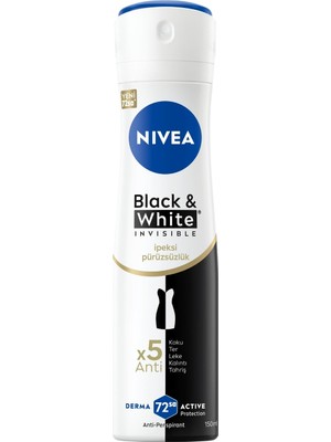 Kadın Sprey Deodorant & White Invisible Ipeksi Pürüzsüzlük, Ter ve Ter Kokusuna Karşı 72 Saat Anti-P