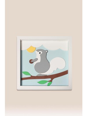 Sincap Temalı Katmanlı Mdf - Çocuk ve Bebek Odası Duvar Tablosu 33X33X2.5 cm