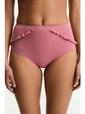 Penti Gül Pembesi New High Ruffle Bikini Altı