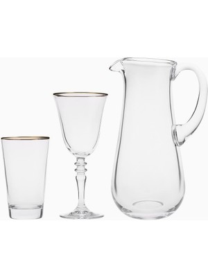 Jamie Gold Rim 25 Parça Bardak Seti