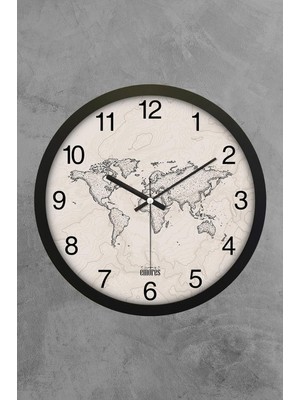 30 cm Gerçek Cam Sessiz Mekanizma Duvar Saati