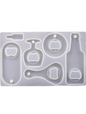 Feyza Design Çoklu Açacak Kalıbı, Epoksi Silikon Kalıp Seti, Pratik ve Dayanıklı