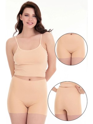 Sensu Lazer Kesim Yüksek Bel Tekli Şort -OTR4000