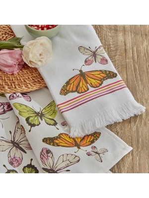 Home Butterfly %100 Pamuk 2 Parça Mutfak Havlusu