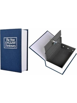 Kitap Şeklinde Gizli Kasa Hırsız Kilitli Sözlük Para Kumbarası