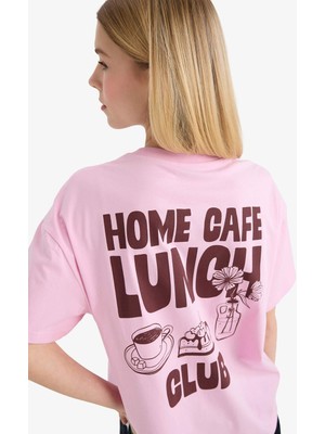 DeFacto Oversize Sırt Baskılı Tişört G2510AX26SP