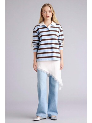 DeFacto 90's Wide Leg Yüksek Bel Uzun Jean Yıkamalı Pantolon H0130AX26SP