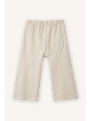 DeFacto %100 Pamuk Wide Leg Pantolon Kız Bebek G9393A526SP
