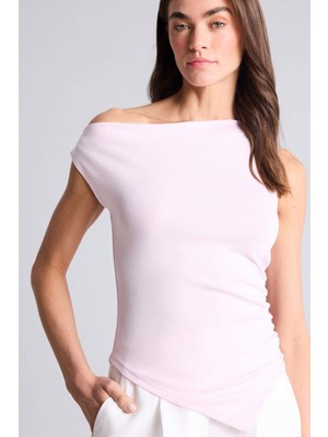 DeFacto Slim Fit Tek Omuzlu Ribana Bluz F2453AX26SM