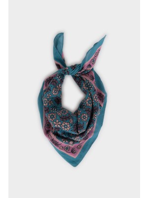 DeFacto Kadın Desenli Pamuklu Bandana E6171AX26SM