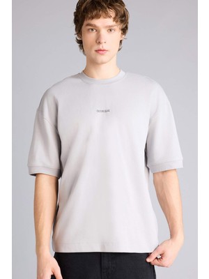 DeFacto Pamuklu Loose Fit Baskılı Tişört H4209AX26SP