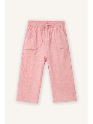 DeFacto Wide Leg Jakarlı Pantolon Kız Bebek H1872A526SP
