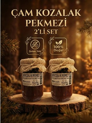 Dr. Devalı Devalı 2 Adet Doğal Çam Kozalak Pekmezi (Şekersiz) 800 gr
