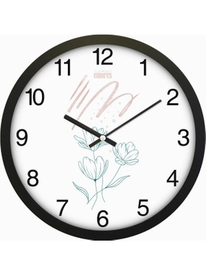 30 cm Gerçek Cam Sessiz Mekanizma Duvar Saati