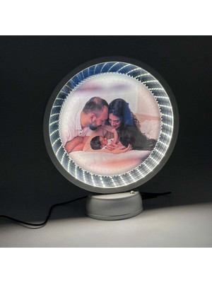 Özgürce Yuvarlak Sihirli Ayna, Derinlik Gösteren Şık Dekorasyon Parçası