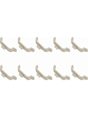 Binbirperde Zebra Perde Korniş Takma Aparatı Geniş 10 Adet (10)