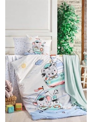 Kristal Bebek Nevresim Takımı Sailing Blue