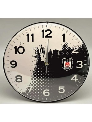 Beşiktaş Lisanslı Duvar Saati Grafikli