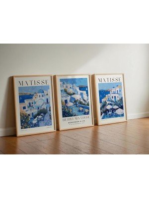 Matisse 3'lü Çerçevesiz Poster, Modern Dekoratif Çerçevesiz Poster, Tablo (3matisse3, 50 x 70)