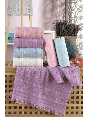 Zeynep Tekstil Premium 6'lı 50X90 cm Antibakteriyel El & Yüz Havlu Seti |%100 Pamuk