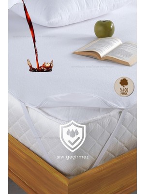 %100 Pamuk Su Sıvı Geçirmez Köşe Lastikli Alez Tek Çift Bebek Park Yatak Koruyucu Alez (100 x 200)