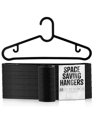 Orret Home 20 Adet Dolap Içi Elbise Askısı,pantolon,gömlek,ceket,etek Askısı,gardrop Için Slim Plast
