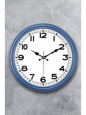 31 cm Dekoratif Gerçek Cam Sessiz Mekanizma Duvar Saati