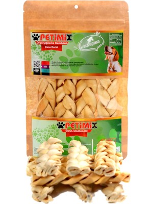 Petimix Örgü Çiğneme Kemikleri Dana Derisi Köpek Ödül Maması