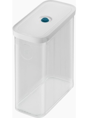 Zwıllıng Fresh & Save Cube Vakumlu Saklama Kabı 3m, 21 Santimetre, Şeffaf Akdeniz Mavisi