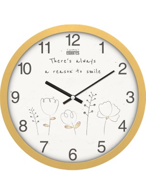 30 cm Gerçek Cam Sessiz Mekanizma Duvar Saati