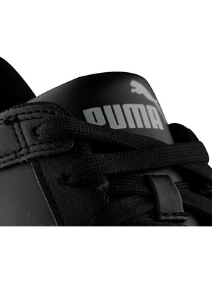 Puma Rebound Layup Low SL Jr Çocuk Spor Ayakkabı Siyah Nefes Alabilir Yapı ve Poliüretan Taban