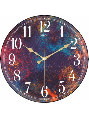 36 cm Dekoratif Gerçek Cam Bombe Sessiz Mekanizma Duvar Saati