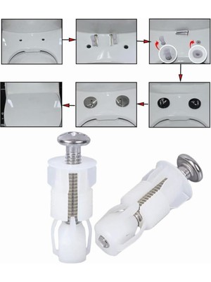 V I T R A Kale S E Rel Uyumlu Yavaş Kapanan Klozet Kapak Montaj Takozu Klozet Kapak Montaj Dübeli 2'